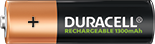 Duracell Rechargeable AA size battery 1300mAh